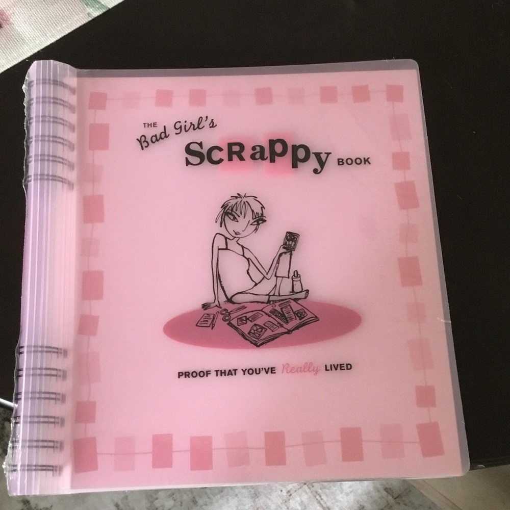 Chronicle Books Pink Scrapbook Back Cover with Playful Typography